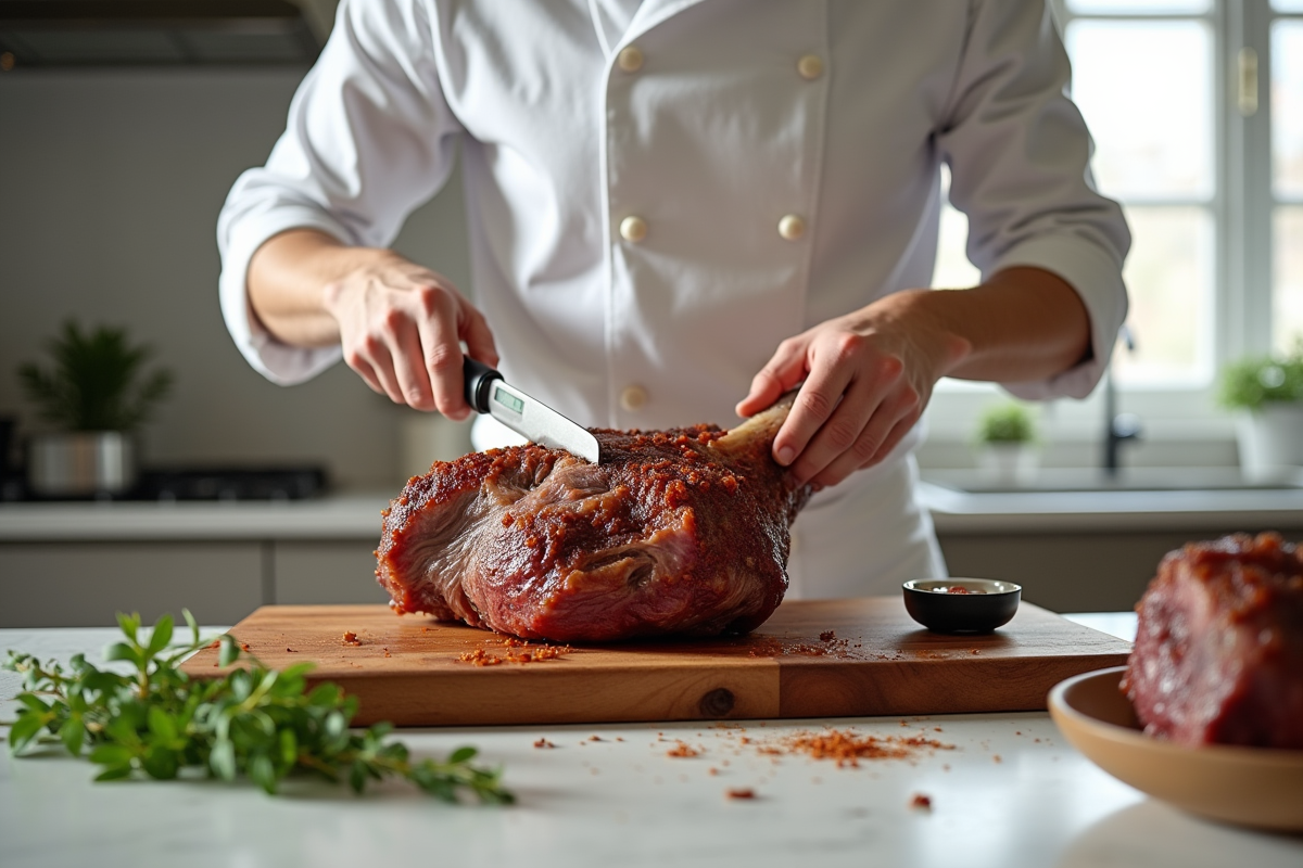 agneau cuisson