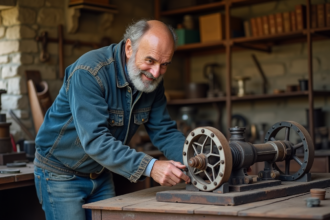 Inventeur français assemble un moteur à eau dans son atelier